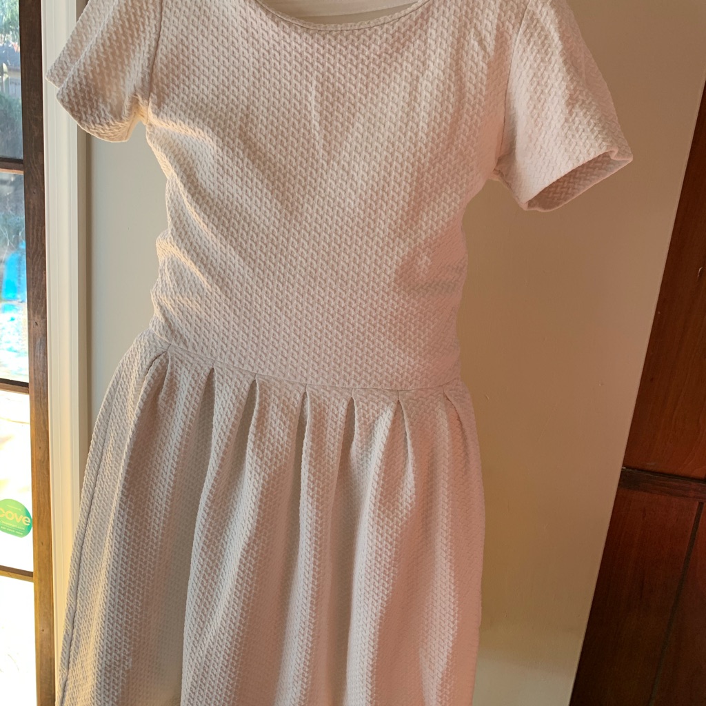Ganni Off White Skater Dress
